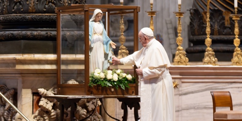 La Madonnina benedetta da Papa Francesco