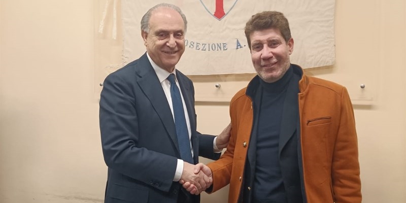 L'onorevole Lorenzo Cesa e Salvatore Fuggiano L'onorevole Lorenzo Cesa e Salvatore Fuggiano