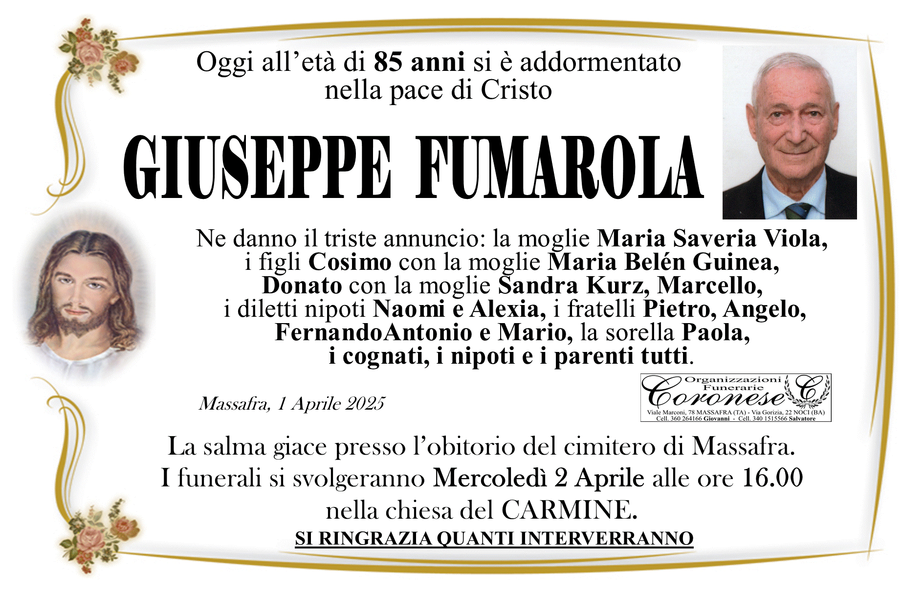 manifesto funebre