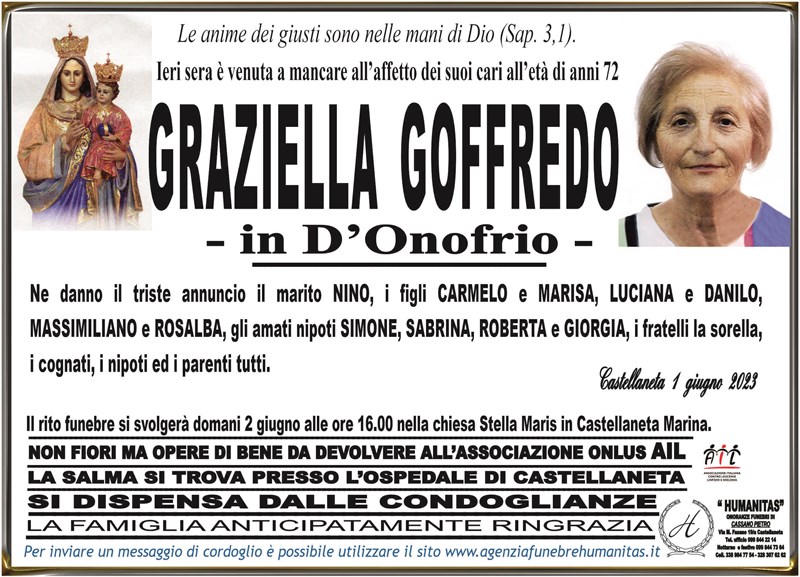 Trigesimo di Graziella Goffredo