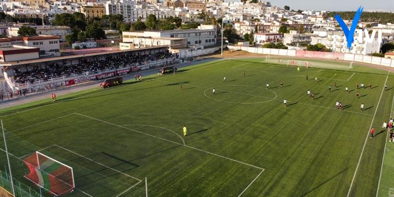 Lo stadio De Bellis, visuale aerea