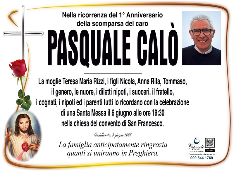 Anniversario di Pasquale Calò