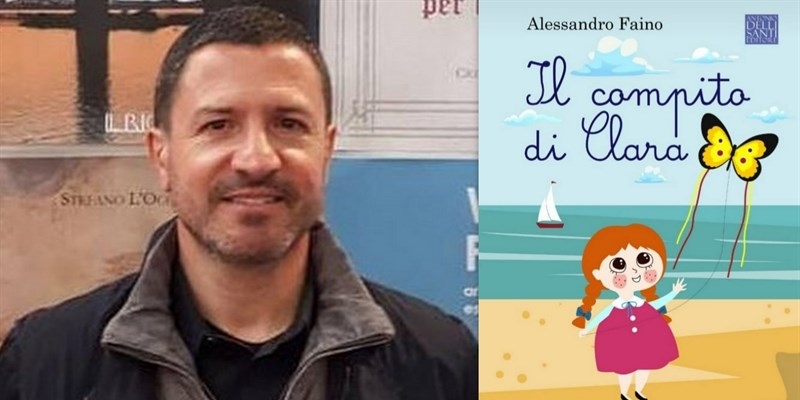 Alessandro Faino e la sua opera "Il compito di Clara" Alessandro Faino e la sua opera "Il compito di Clara"