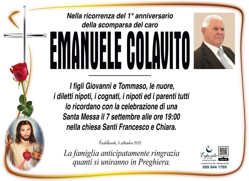 Anniversario di Emanuele Colavito