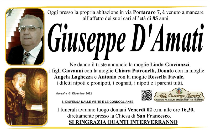 Anniversario di Giuseppe D'Amati