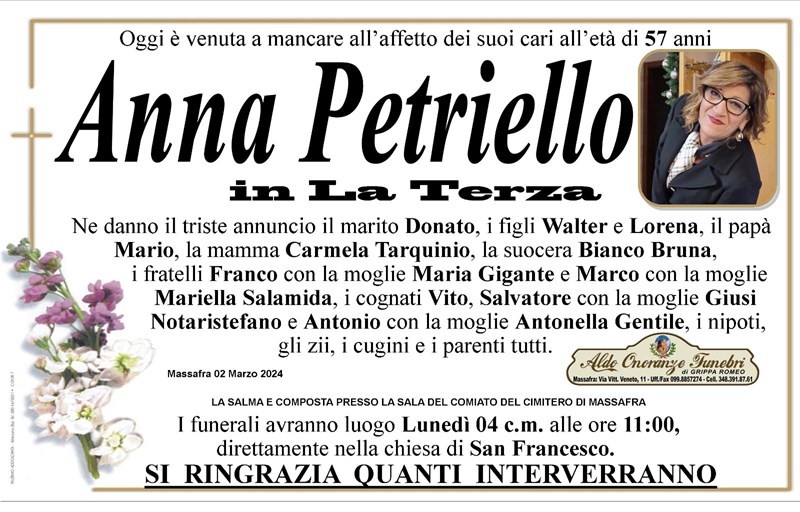 Anniversario di Anna Petriello