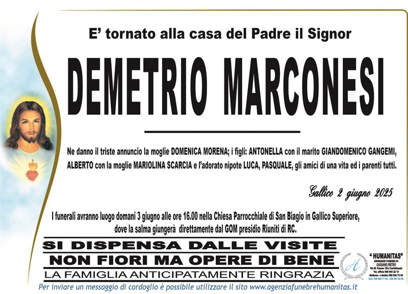 manifesto funebre