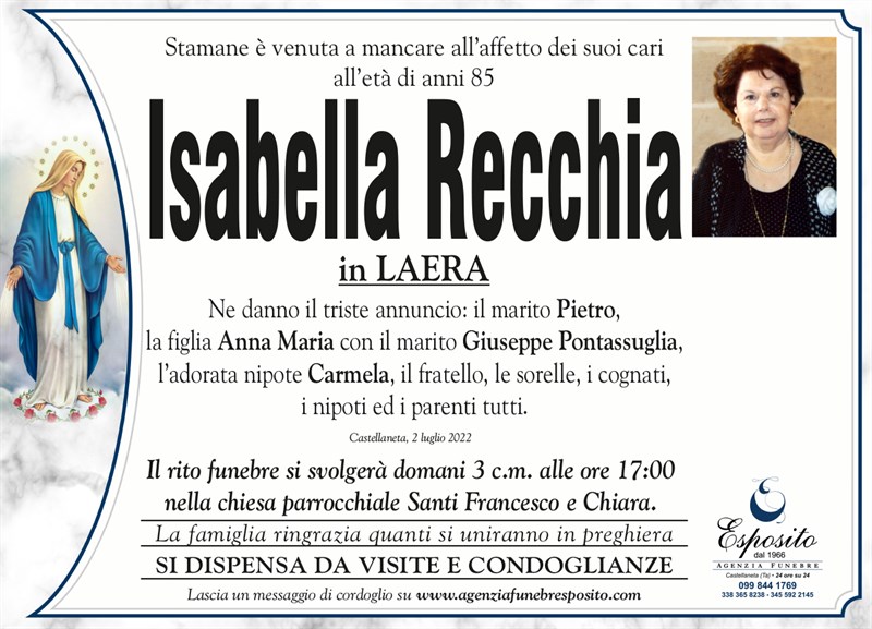 Trigesimo di Isabella Recchia