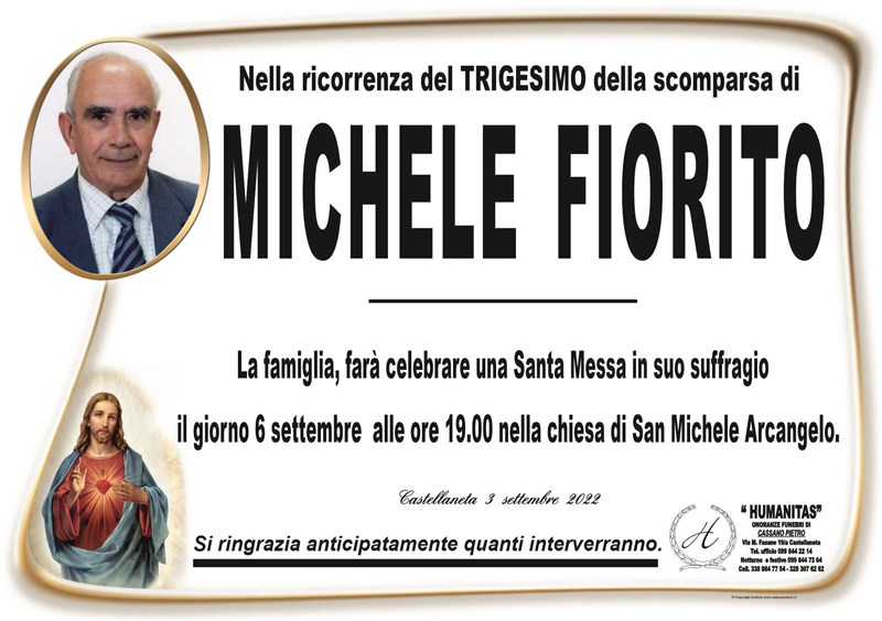 Trigesimo di Michele Fiorito