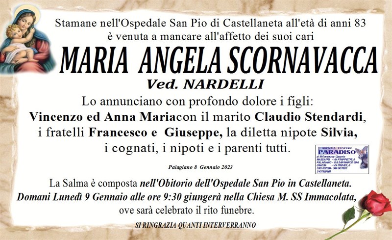 Trigesimo di Maria Angela  Scornavacca