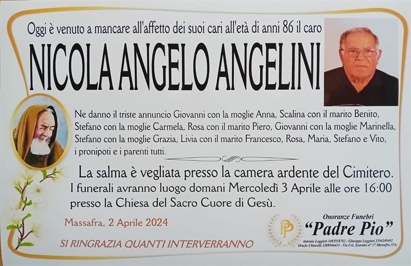 Trigesimo di Nicola Angelo Angelini