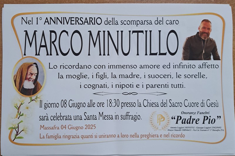 Anniversario di Marco Minutillo