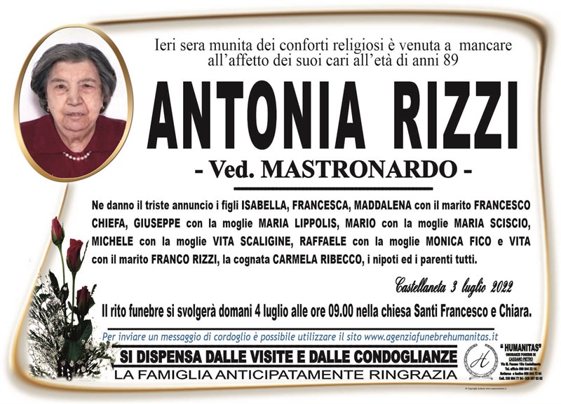 Trigesimo di Antonia Rizzi