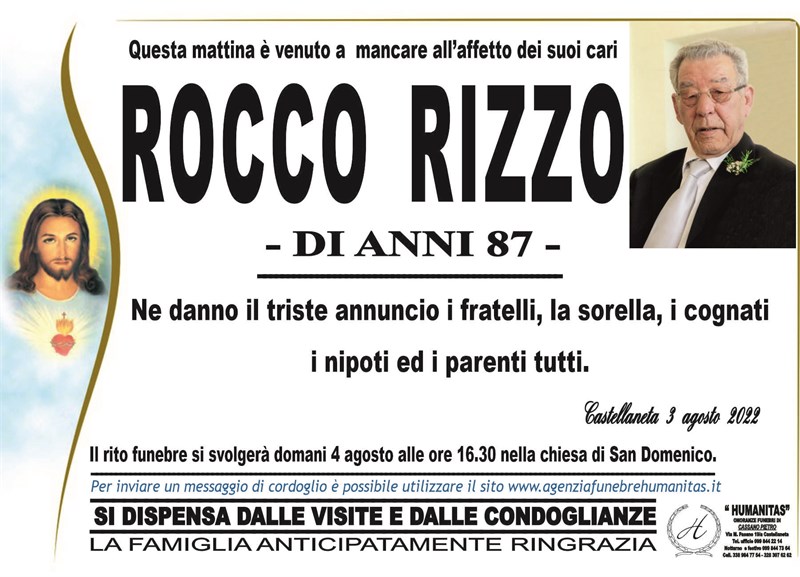 Trigesimo di Rocco Rizzo