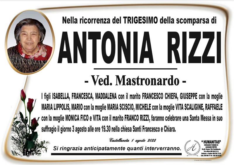 Trigesimo di Antonia Rizzi