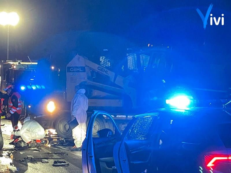 Doblò vs mezzo pesante: scontro mortale sulla statale 100