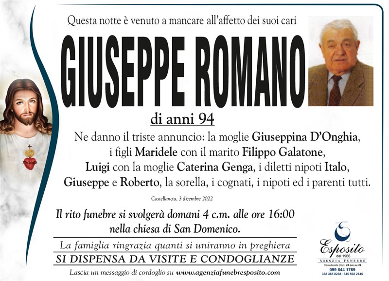 Trigesimo di Giuseppe Romano