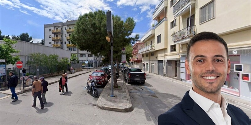 L'assessore Putignano e via Bolzano L'assessore Putignano e via Bolzano