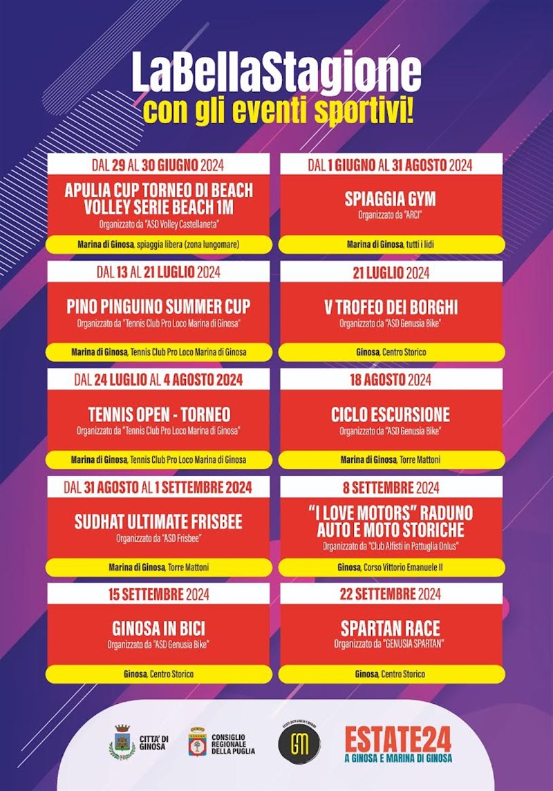 Ginosa e Marina di Ginosa, presentato il cartellone degli eventi estivi