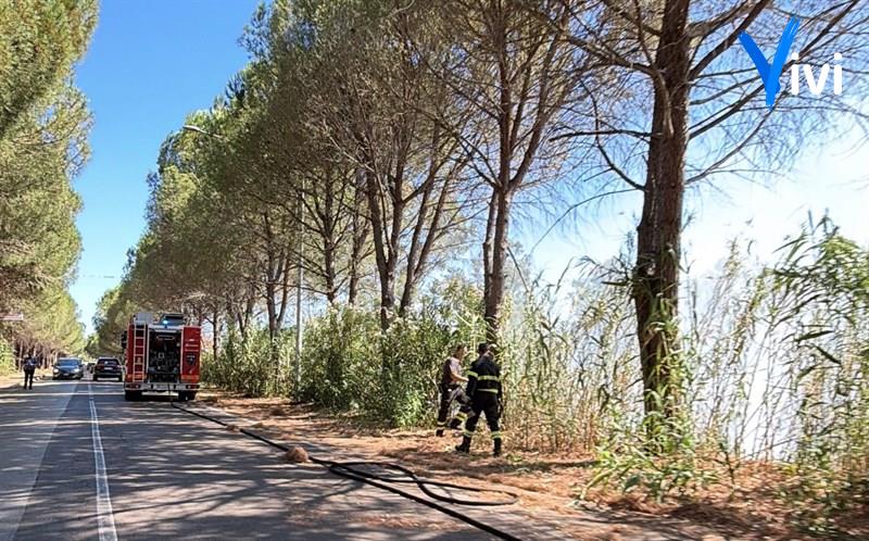 Incendio a Castellaneta Marina