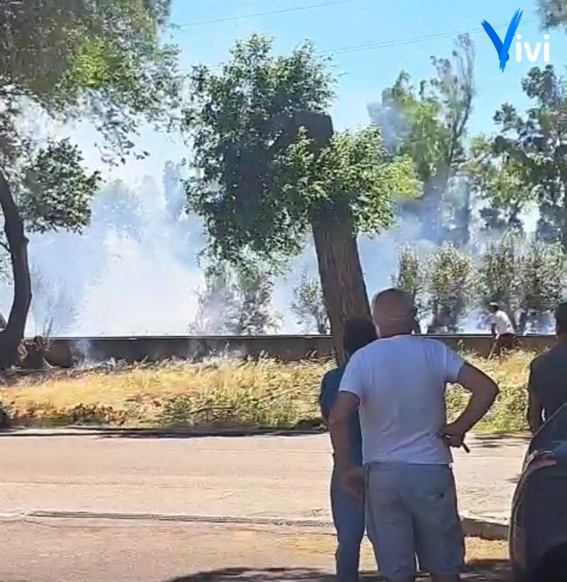 Incendio a Castellaneta Marina