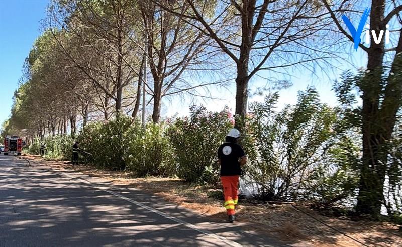 Incendio a Castellaneta Marina