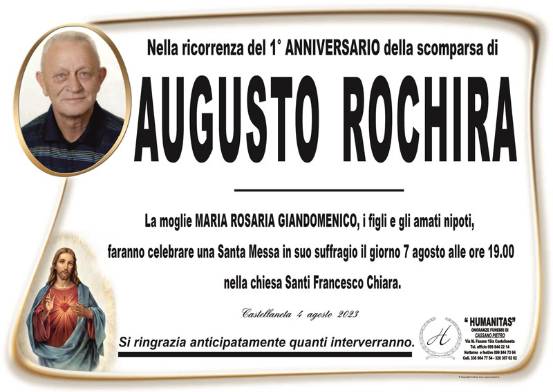 Anniversario di Augusto Rochira