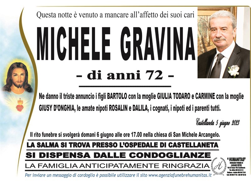 Trigesimo di Michele Gravina