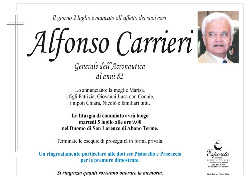 manifesto funebre