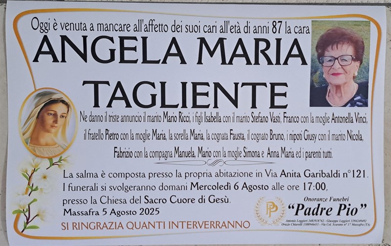 manifesto funebre