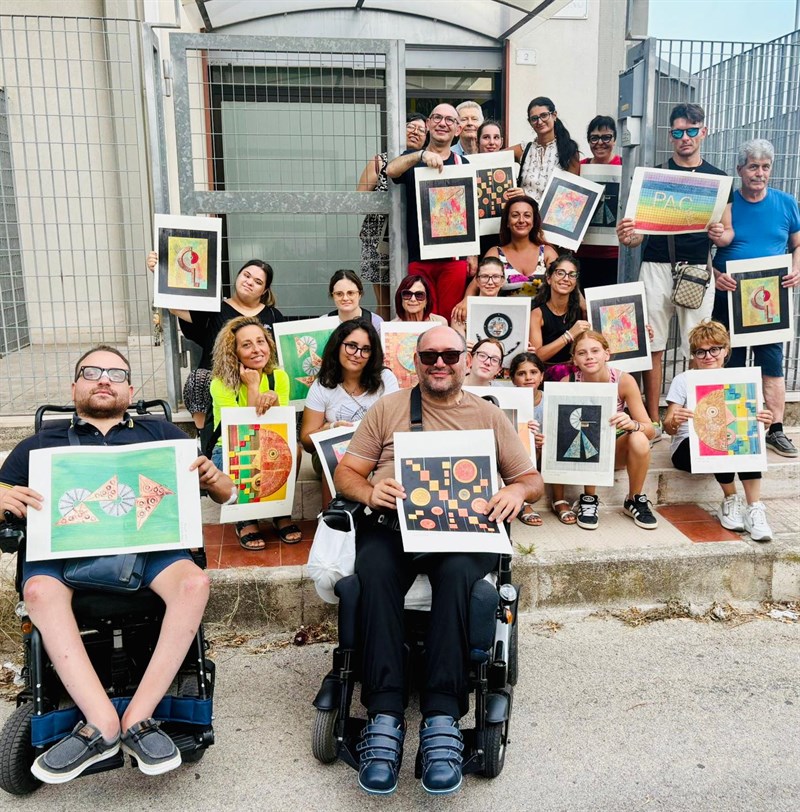 L’Aps Dionysiakos con l’artista Vito Spada