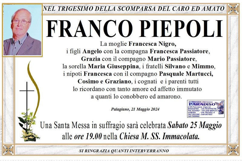 Trigesimo di Franco Piepoli