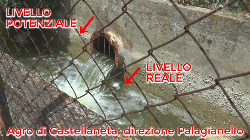 Livello scarso in direzione Palagianello