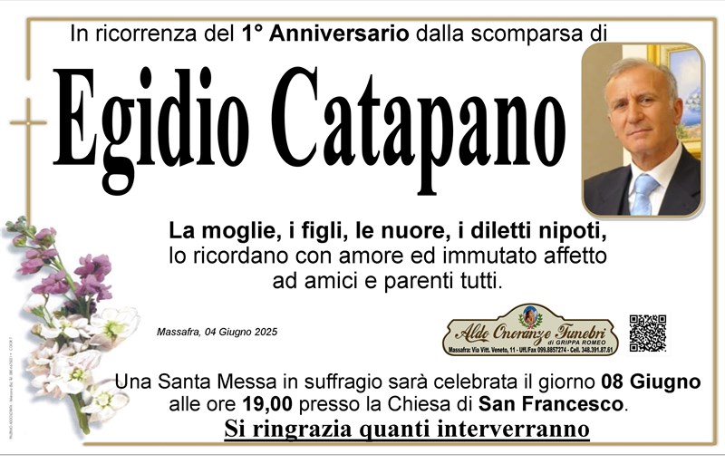 Anniversario di Egidio Catapano