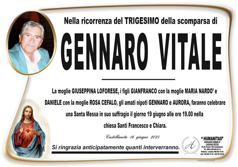 Trigesimo di Gennaro Vitale