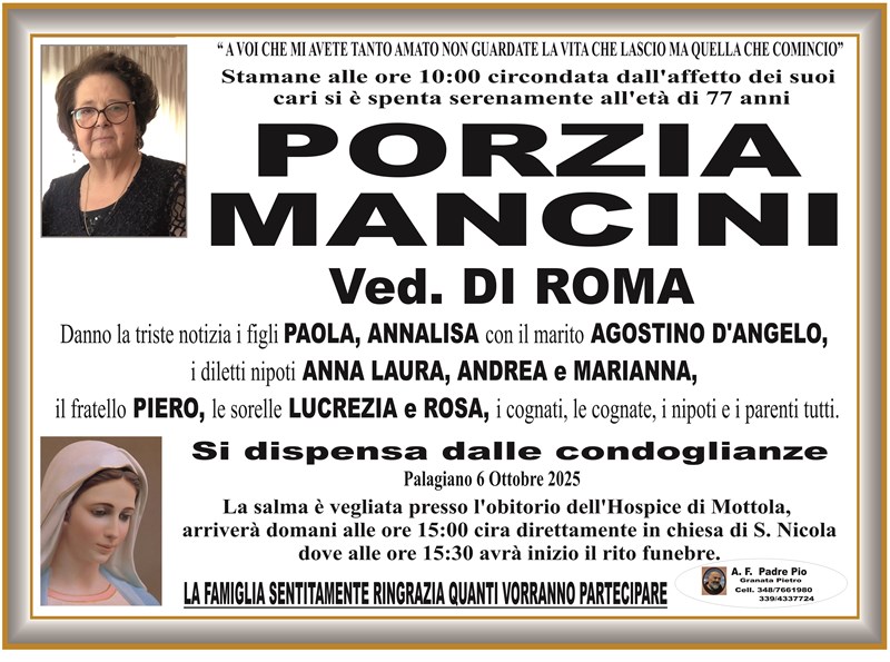 manifesto funebre