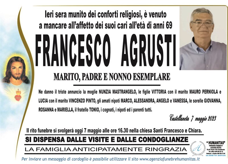 Trigesimo di Francesco Agrusti
