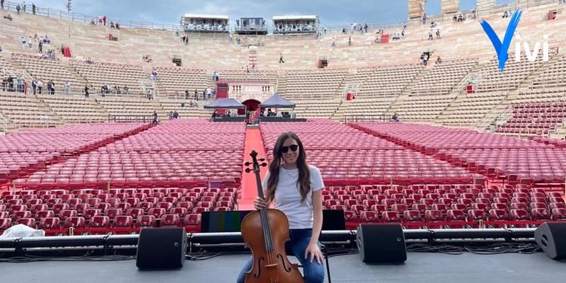 Angela Schiralli nell'Arena di Verona