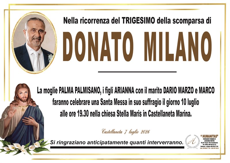 Trigesimo di Donato Milano
