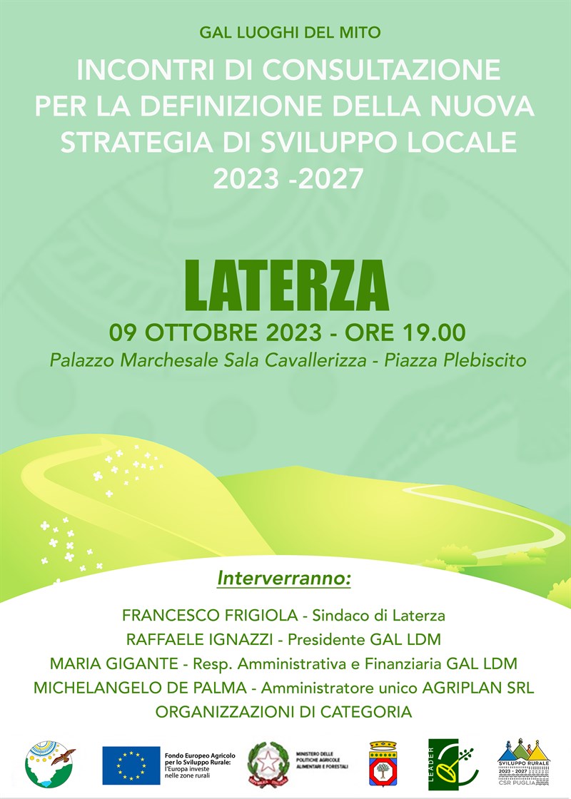 Lunedì 9 ottobre 2023