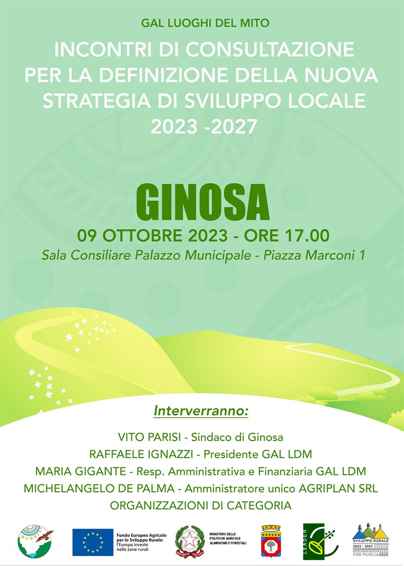 Lunedì 9 ottobre 2023