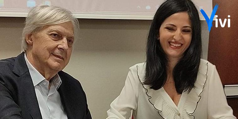 Vera Mastrangelo con Vittorio Sgarbi Vera Mastrangelo con Vittorio Sgarbi