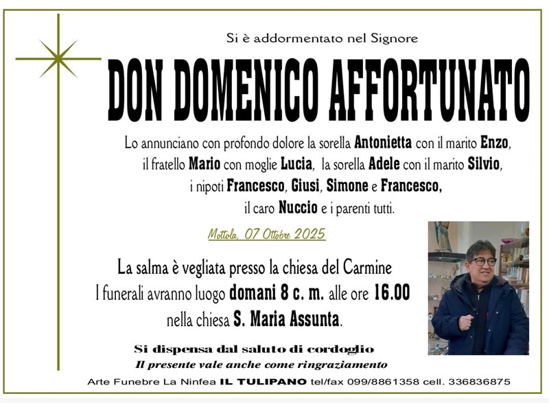 manifesto funebre