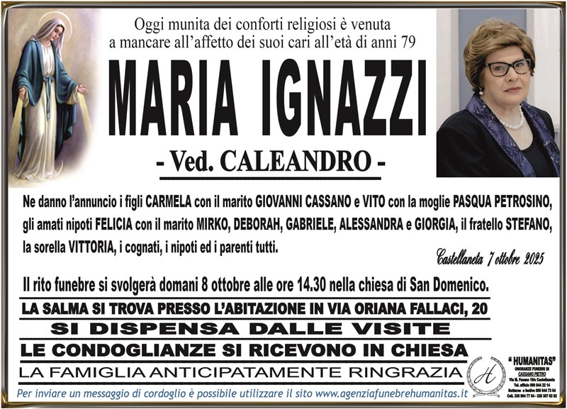 manifesto funebre