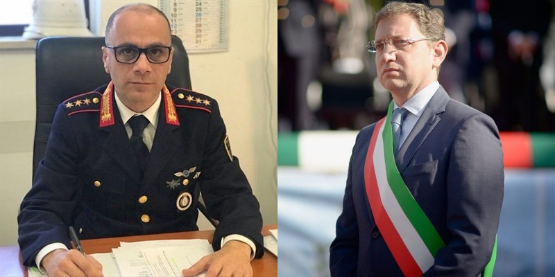 Mirko Tagliente e il sindaco Fabrizio Quarto Mirko Tagliente e il sindaco Fabrizio Quarto