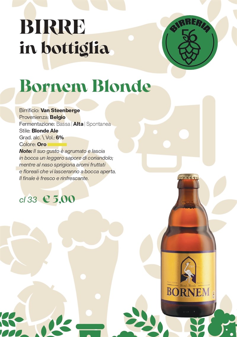 La proposta di Birreria 56