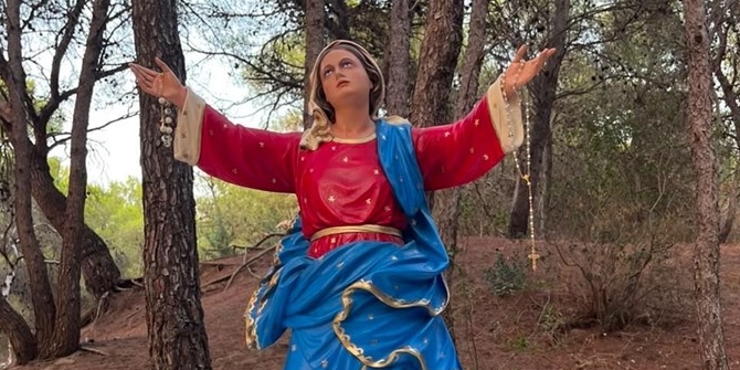 La statua della Madonna dell'Assunzione