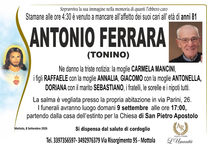 manifesto funebre