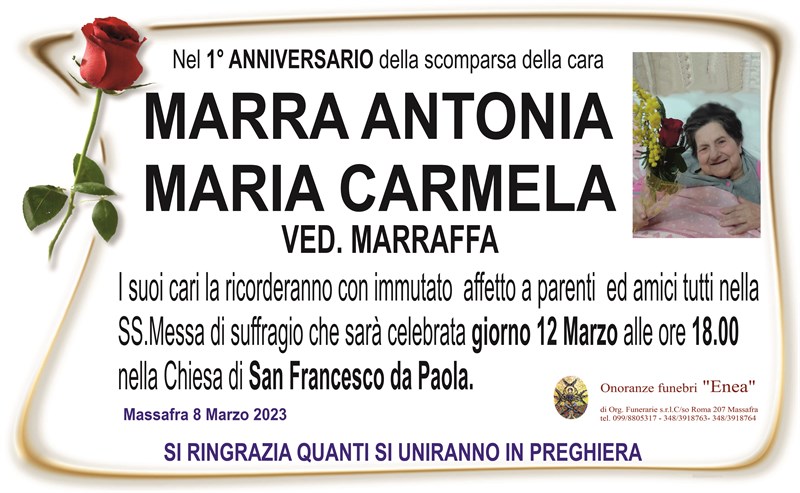 Anniversario di Antonia Marra