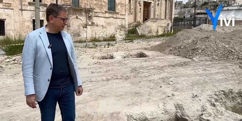 Il sindaco Quarto nell’area adiacente all’ex convento di Sant'Agostino